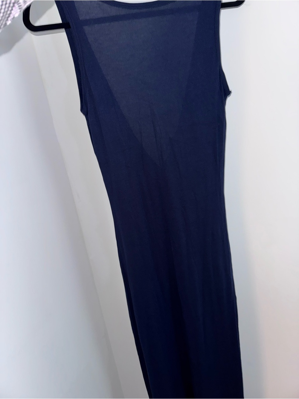 Sleeveless Navy Maxi Dress Slip Dress